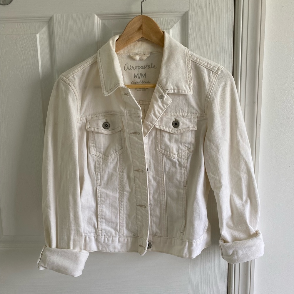 White denim jacket